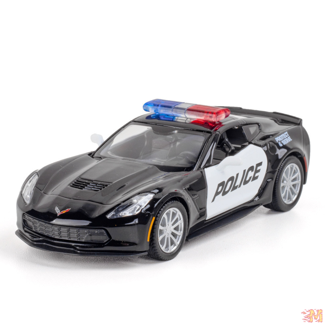 miniatura-de-carro-policial-chevrolet-covertte-c7