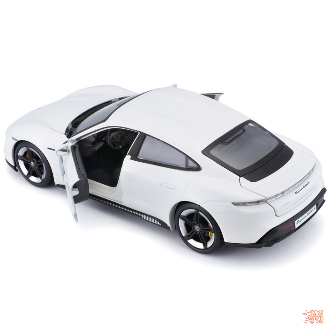 miniatura-de-carro-porsche-taycan-turbo-s-branca-02